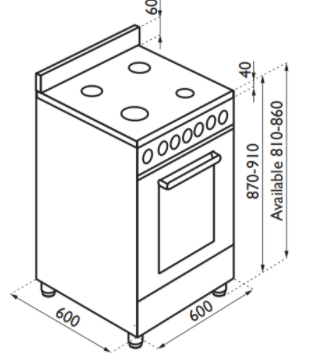 Electric Oven 52 Liters