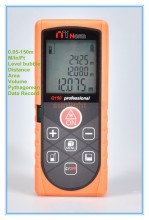 150m Hot-sale Most Economical Laser Distance Meter Rangefinder M/In/Ft Three Units with Level Bubble and Datalogger