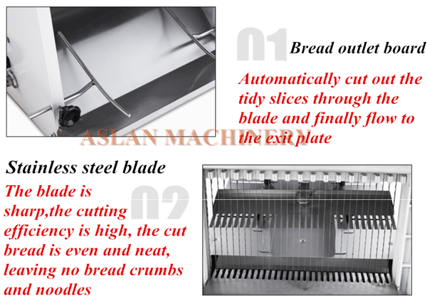 Bakery Toast Loaf Bread Slicing Cutting Machine/Industrial Bread Hamburger Cake Slicer Machine