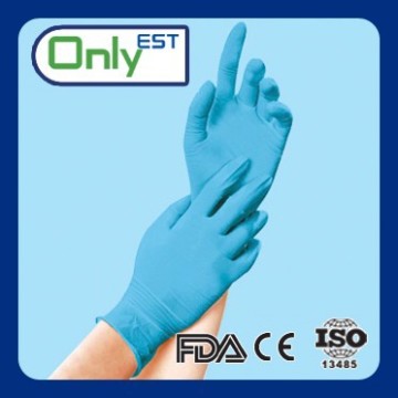 China supplier of medical grade blue thin nitrile gloves medicine