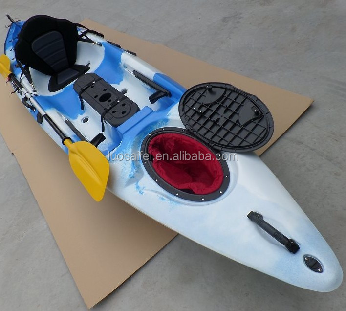 LSF Single Seat One Person 13FT Fishing Sit On Top Canoe LLDPE Plastic Kayak