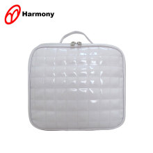 White PVC mirror travel hanging plain makeup bag