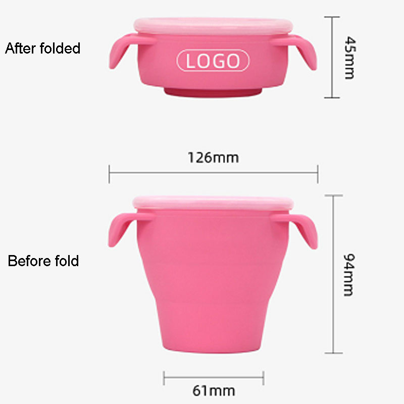 baby silicone cup with dual handles