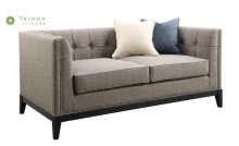 Contemporary Living Room Furniture Fabric Double Seat Sofa