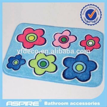 purple stone oval anti-slip funny bath mat