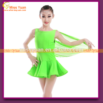 China green kids wear latin dance costume child latin costume