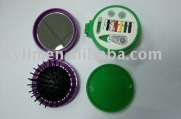 sewing kit with makeup mirror