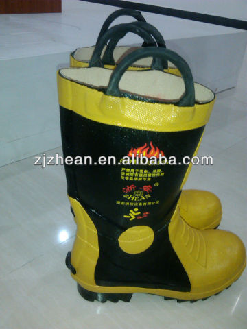 rubber fire boots/fire fighter boots