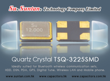 Suntan Quartz Crystal TSQ-3225SMD Common Frequency Table