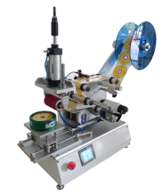Chinese Suppliers: Semi-Automatic Flat Label Machine with Pneumatic Surface Labeler and Coding Printer