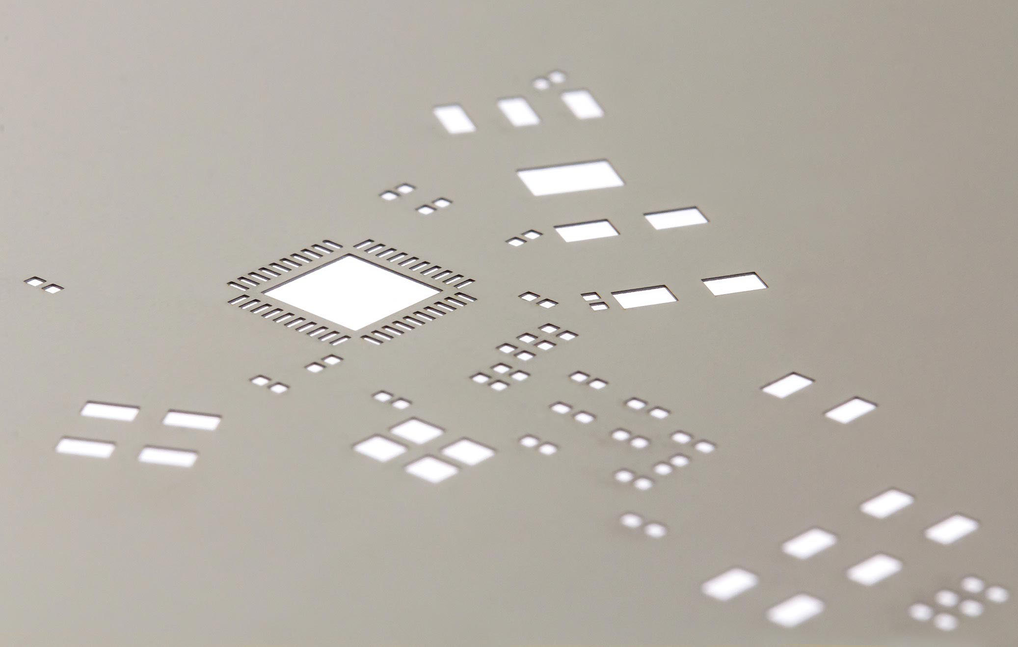 Prototype PCB Stencil (Low-volume manual printing. Ideal for prototypes) Prototype PCB Stencil (Low-volume manual printing. Ideal for prototypes)