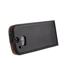 Htc Protective Case For Htc One M8 , Genuine Leather Flip Cover Black