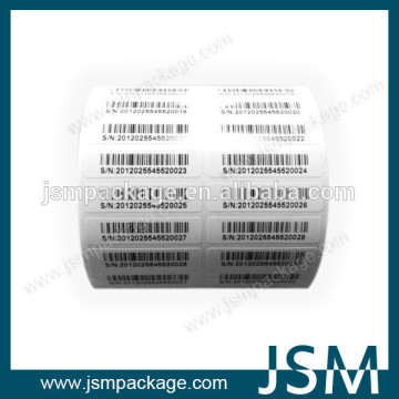 Thermal Roll Barcode Label Sticker roll bottle label sticker