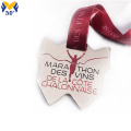 Medalha de metal esportiva da maratona personalizada para honra