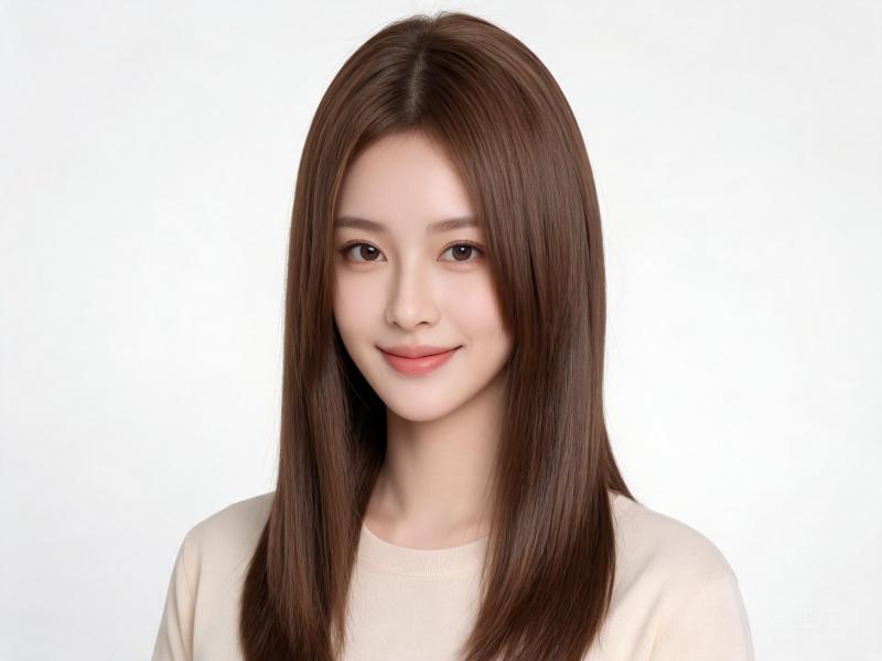 Medium Brown Straight Lace Front Wig Human Hair