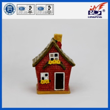 Hot selling ceramic tealight candle holder Christmas House ceramic candle holder