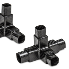 Customized Carbon Fiber Cross Connector and Multifunctional Interfaces