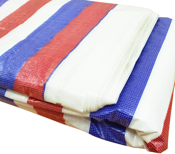 Thickened color striped poly tarpaulins​