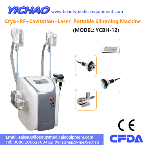 Professional Portable Cryo Cavitation RF Laser Slimming Equipment