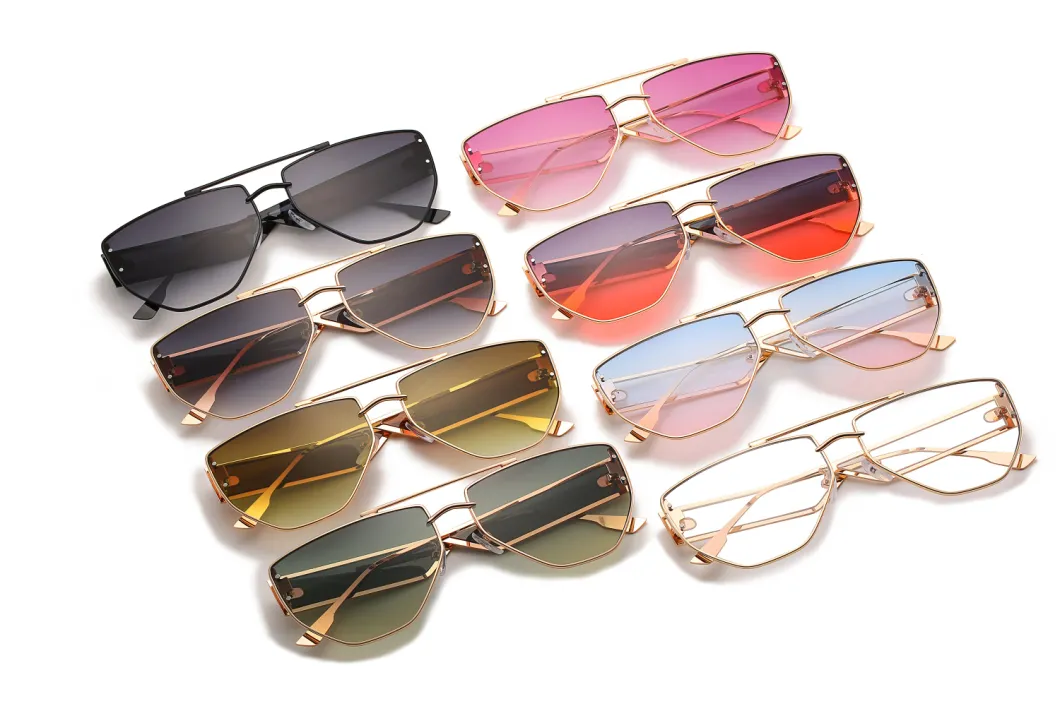 2020 No MOQ Metal Ocean Lens Fashion Sunglasses