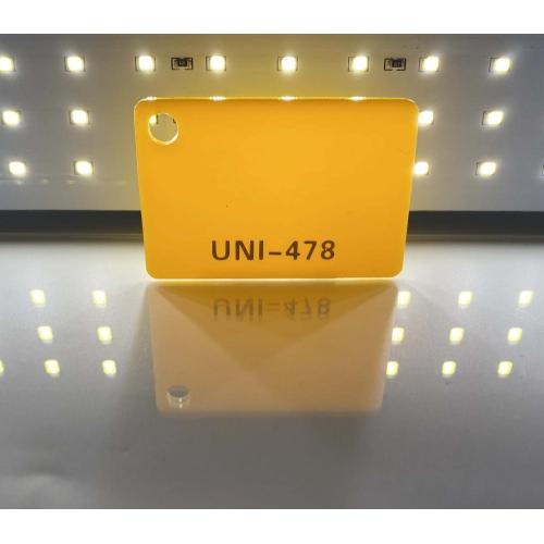 Mustard Yellow Acrylic Plexiglass sheet 3mmThick 1220*2440mm