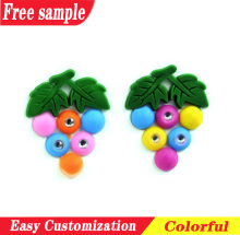 Plant pattern PVC shoes charm