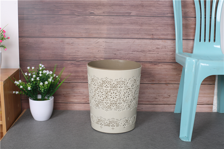 Customized Logo Plastic Double-layer Lace Trash Can Mini Garbage Cans