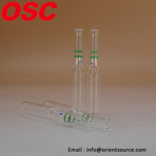 clear glass ampoule bottle