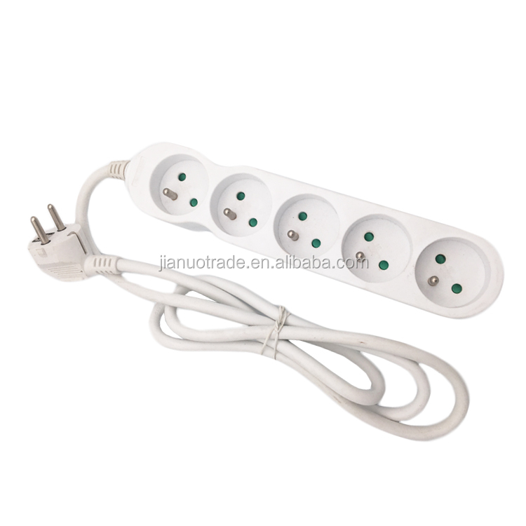 Schuko 6 Way Socket European Power Strip