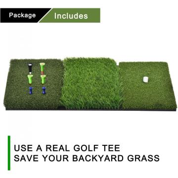 Alfombrilla de goma para putter de golf, campo de prácticas, alfombrilla para golpear