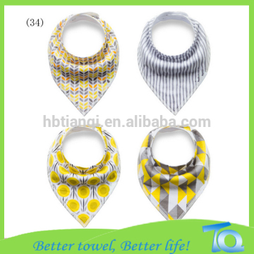 Custom Cotton Baby Bandana Bibs Organic
