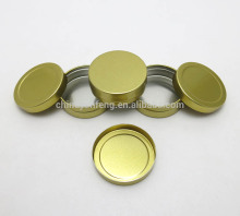15G round gold tin cosmetic containers