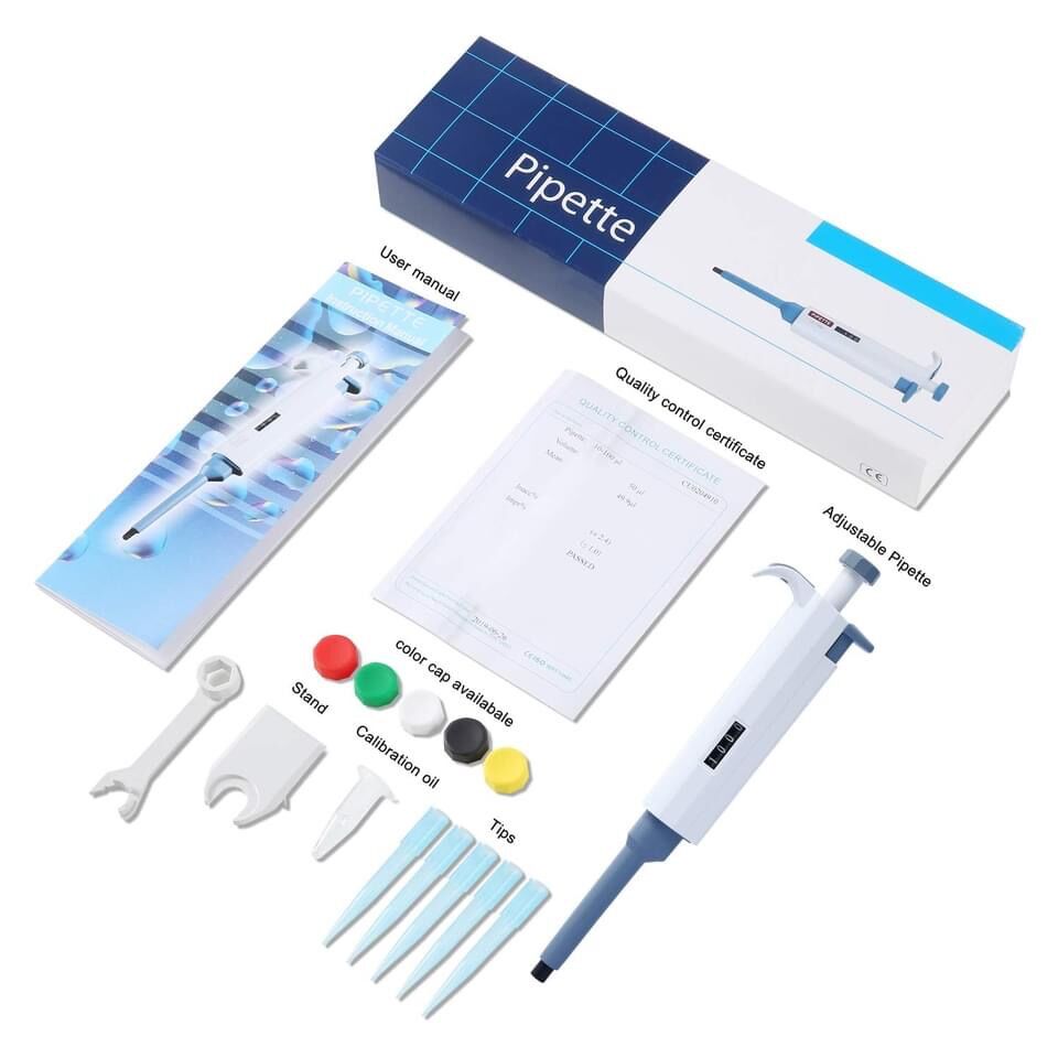 Laboratory Adjustable Micropipette 100ul to 1000ul Pipette