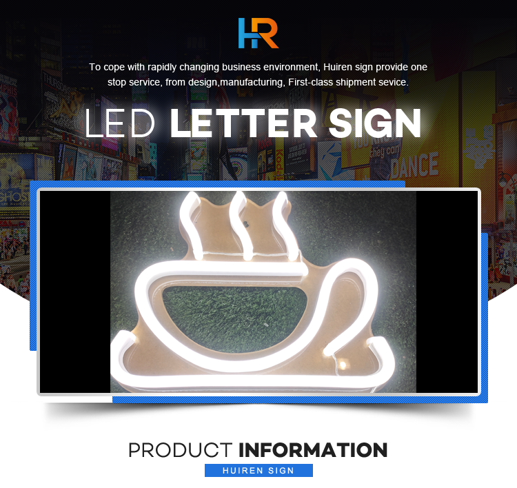 Custom led coffee neon logo sign wholesale neon signs coffee shop business outdoor led logo sign display