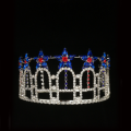 Tanie Rhinestone Star Tiara Patriotyczna Korona Korowód