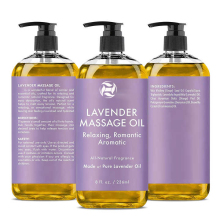 Private label and box Lavender Essential Oil Lavender Massage Body Oil For Body Massage Sleep Hair Care
