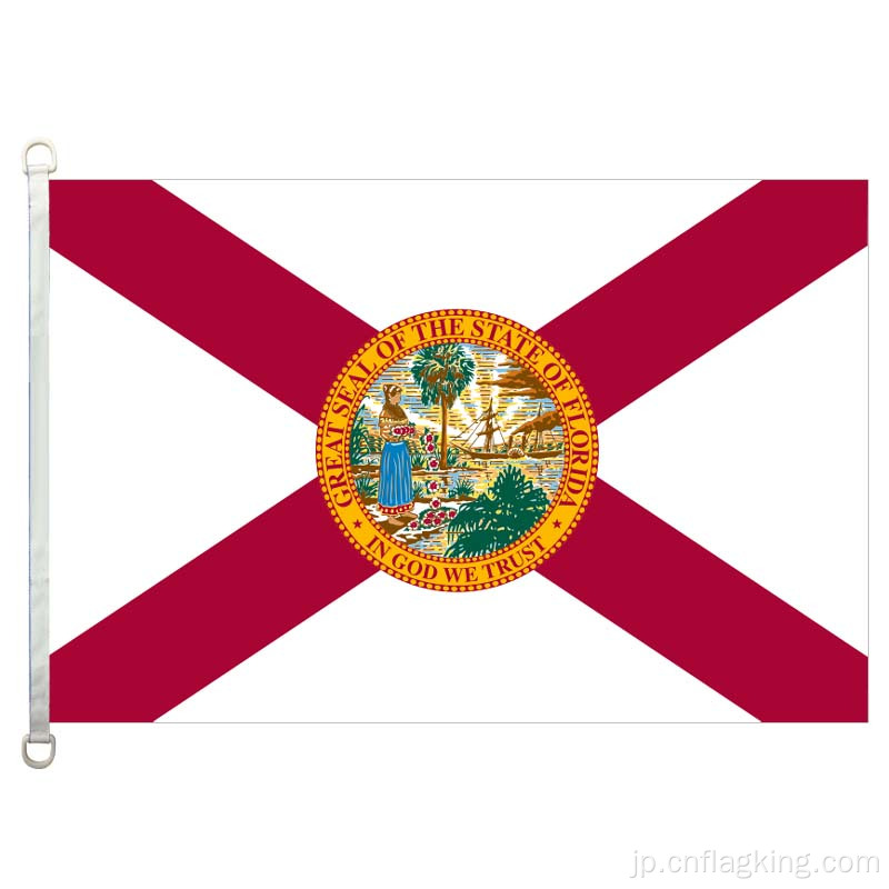 90 * 150cmフロリダの旗100％ポリエステル