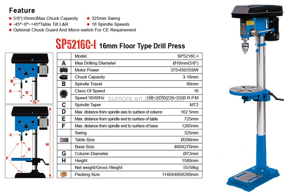 Mini bench power drills machine looking for distributors SP5216C-I