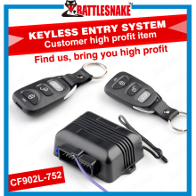 Double direct side flashing Keyless entry system with Factory private mould high level remote control