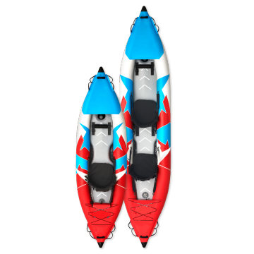 High Pressure Drop Stitch Inflatable Tandem Whitewater Fishing Canoe Kayak