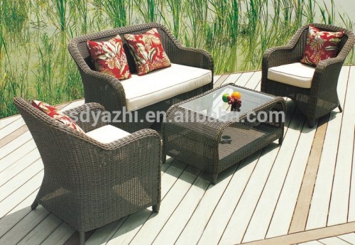 classic style round rattan garden sofa