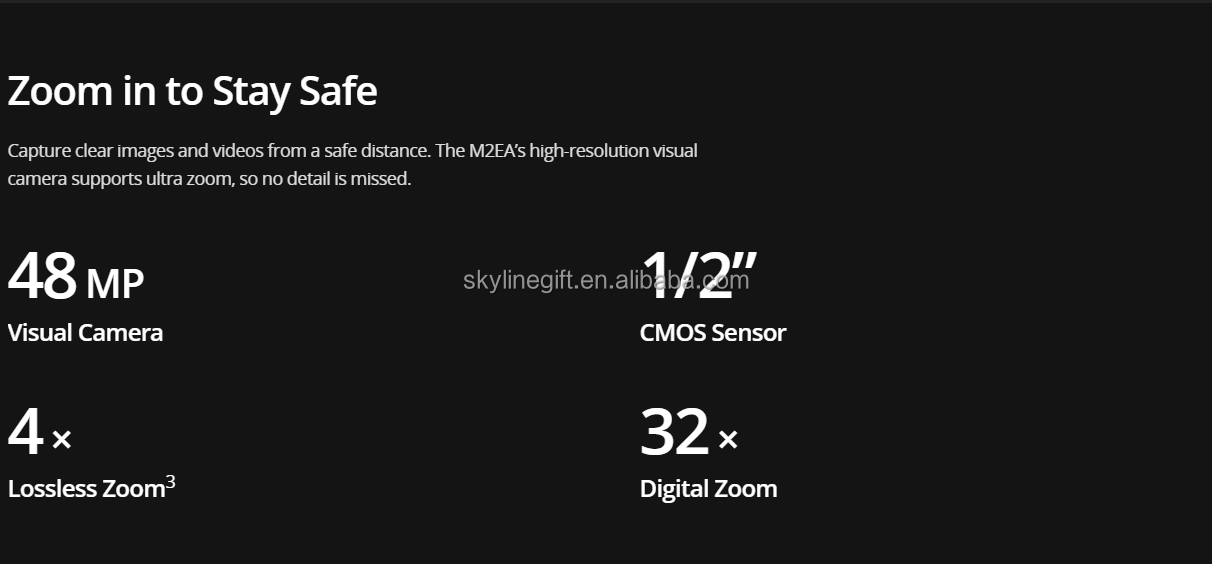 DJI Mavic 2 Enterprise Advanced 48MP Visual Camera with obstacle sensing UAV dual camera for search and rescue, firefighting