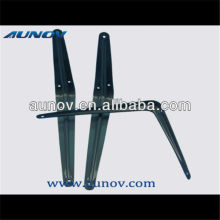 Power coating decorative glass shelf brackets