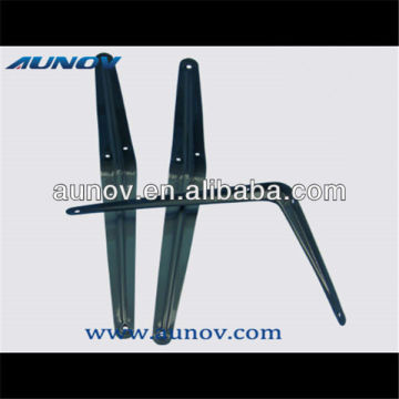 Power coating decorative glass shelf brackets