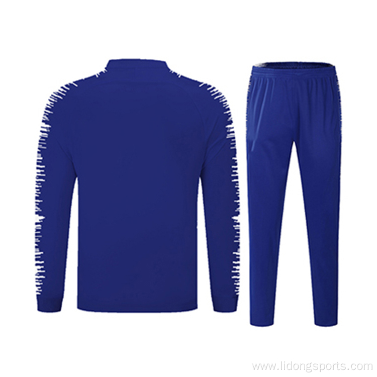 latest new design sublimated bright blue tracksuit custom