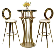 Welded Gold Cocktail Tables for Restaurant Bars