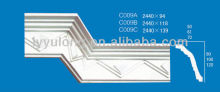 White Gypsum Cornice For India