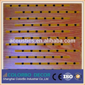 Perforated Wooden timber Acoustic Panel Grooved Timber Acoustic Panels Acoustical Sound Panels