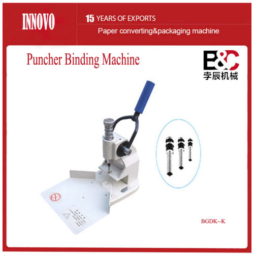 Innovo poinçonnage et Binding Machine (forme de triangle)