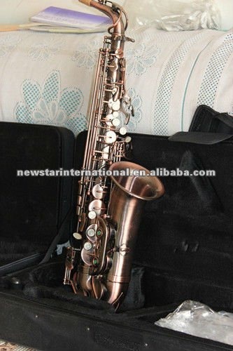 Archaistic Bronzy alto saxophone